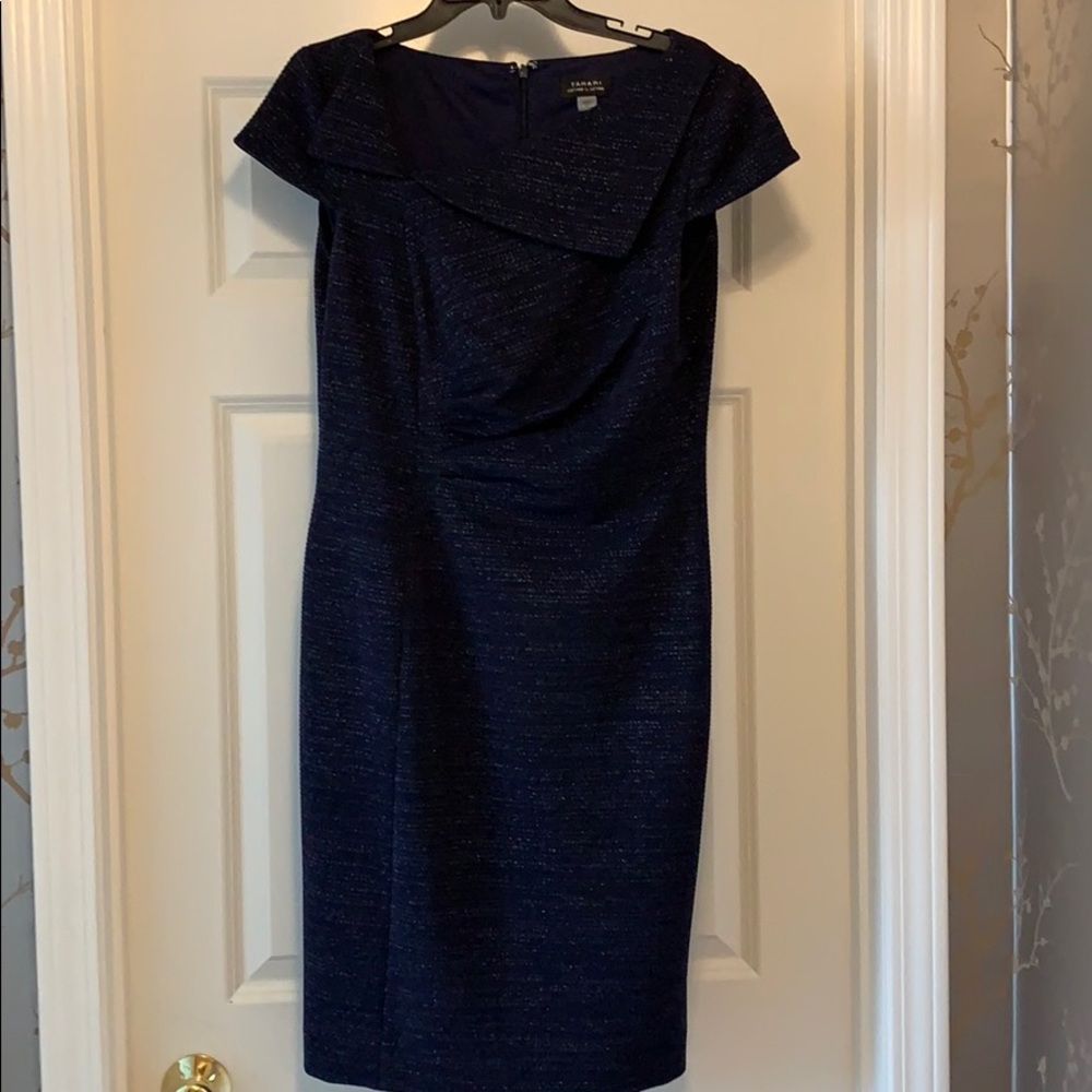 Navy Tahari Dress